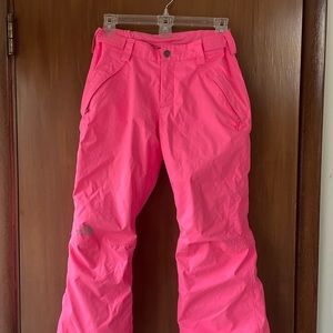 North Face girls, Hyvent EZ grow, ski & snowboard pants, bright pink, 10/12
